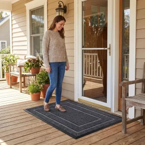 Patterned Doormat Anti slip Mat Absorbent Mat Easy to clean Doormat for Entryways and Foyer