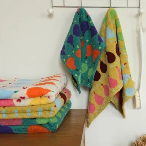 Pear Cotton Household Absorbent A grade All cotton Thick Absorbent Face and Bath Towels Custom made Hand Towels