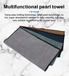 Pearl Type Auto Polishing Waxing Towel No Scratch Edgeless Soft Microfiber Car Wash Cleaning Cloth