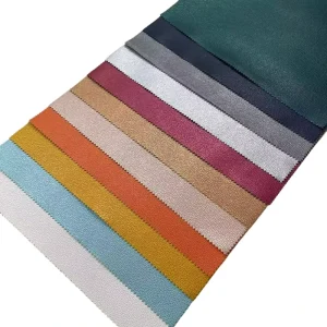 Pearl grain Textured Eco friendly PU Synthetic Leather Furniture Fabric Elastic for Decorative Chair Bookbinding