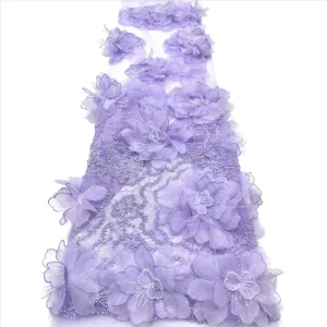 Pearls and Sequins Beaded Lace Fabric Elegant Tulle Net Lace for Wedding Party Evening Outfits