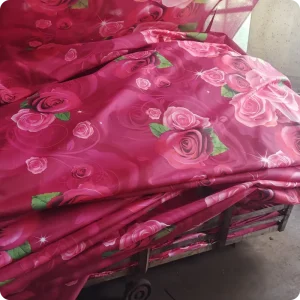 Pengfei Factory Directly Sale Print Microfiber Bed Sheet Fabric Household in Roll Textile