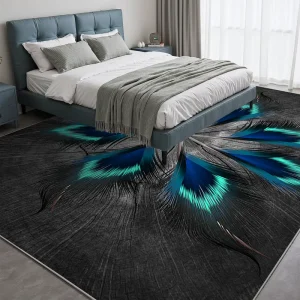 Persian Camping Outdoor Polyester Area Rug Washable Non Slip Low Pile Cushioned Pet Friendly Foldable Runner Printing Print