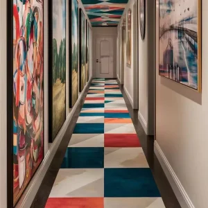 Persian Design Printed Cut Pile Reversible Washable Anti-static Nylon Polypropylene Carpet Bedroom Suite Broadloom OEKO-TEX