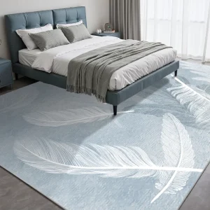 Persian Runner Rug Machine Washable Polyester Low Pile Anti Slip Foldable Pet Friendly Printing for Camping Outdoor Use