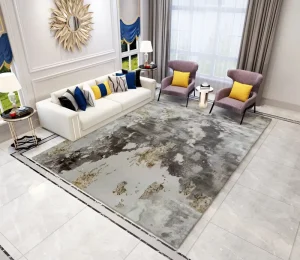 Persian Turkish Carpet Non Slip Stain Resistant Super Soft Indoor Modern Bedroom Wall to Wall Carpets