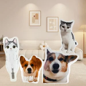 Personalised Custom Dog Shaped Cushion ODM OEM Custom Irregular Shaped Pillow with Your Pet Photo Home Ornament