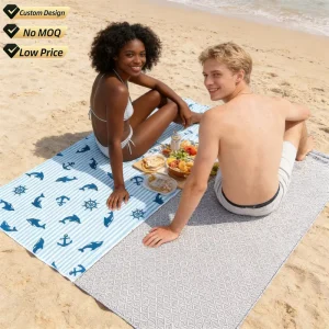 Personalised Microfiber Beach Towel 400gsm Recycled Microfiber Large Pattern Long Eco Friendly 90x180cm