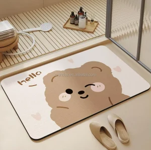 Personalized Custom Printed Water Absorbing Anti Slip Rubber Welcome Indoor Outdoor Floor Door Mats for Home Entrance