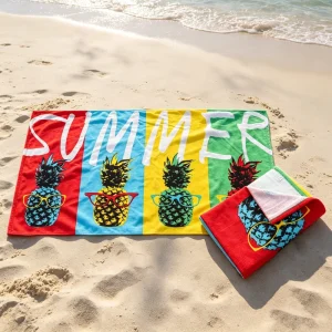 Personalized Double Side Digital Print Beach Towel Summer Sand Beach Hotel Resort Towel Seaside Pool Swimming Luxury Beach Towel