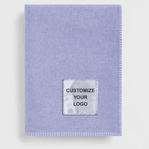 Personalized Fleece Blanket Custom Logo Flannel Blanket Cozy Polyester Throw Blanket Embroidered Bed Gift Blanket OEM