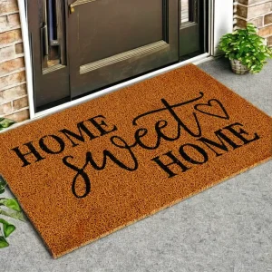 Personalized Geometric Carpet PVC Durable Waterproof Foot Mat Heavy Duty Easy Clean Entry Door Mat