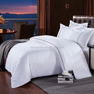 Personalized Hotel Quality White Queen Size Cotton Duvet Cover Poly Cotton Quilt Cover