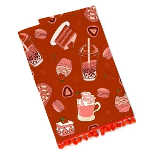 Personalized Kitchen Tea Towels with Customized Logo and Cartoon Pattern Eco-Friendly Cotton for Souvenir & Gift Shops