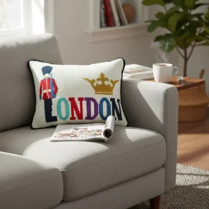 Personalized Needlepoint Pillow Handmade Cushion Cover Custom Punch Needle Design Home Hotel Decorative Fun Sayings