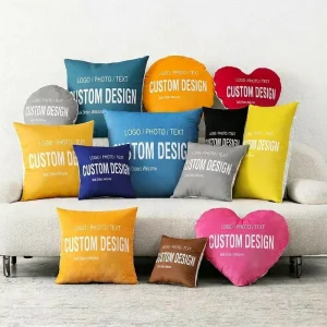 Personalized Photo Eco friendly Sleeping Throw Pillow Custom Logo Full Print Soft Decorative Pillows Team Activities Event Gifts