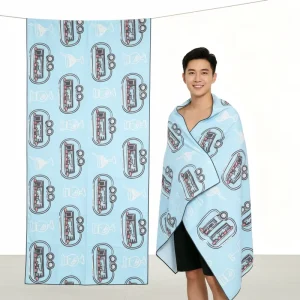 Personalized Skin-friendly Soft Beach Towel Thick Microfiber Fabric Custom Print Beach Towel