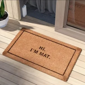 Personalized Summer Plain Front Floor Coir Door Mats Custom Logo Floormat Coco Doormat Home Door Rug Mats Home Entrance Carpet