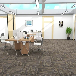 Pet Friendly Commercial 50×50 Thick Carpet Tile 100% Polypropylene Square Building Tile Carpets Fireproof