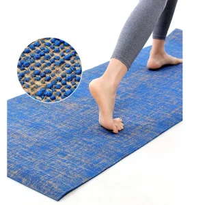Pilates Exercise Gym Home Sport Yoga Mat Natural Rubber Anti tear Eco Friendly Material Jute Cotton Yoga Mat