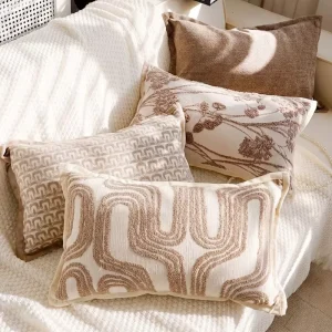 Pillow Covers for Sofa Bedroom Living Room Home Decor Modern Neutral Decorative Throw Pillows Soft Cushion Cover Set