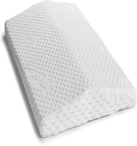 Pillow for Sleeping Memory Foam Pillow for Back Pain Relief Side, Back and Stomach Sleepers Triangle Wedge Bolster Pillow