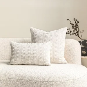 Pillows Wool Linen White Throw Pillows for Home Decor