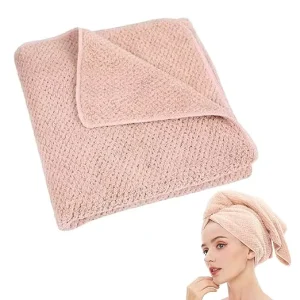 Pineapple Grain Hair Drying Towel Ultra Soft Highly Absorbent Coral Fleece Quick Dry Microfiber Hair Towel Turban