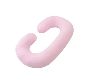 Pink C Shaped Full Body Pillow for Women Soft and Massage Feature for Pregnant Sleepers and Bedding