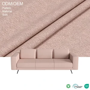 Pink Chenille Sofa Fabric Upholstery Heavy Weight Modern Home Decor Cloth for Couch