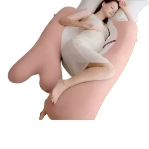Pink Full Body Pregnancy Pillow With Unique Contour Design Providing Optimal Comfort and Support for Prenatal Sleep