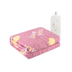 Pink Polyester Fabric 60X130CM Electric Blanket Simple Low High Heating Levels Electric Heating Bed for Household