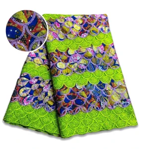 Pinkish Purple Tissu Wax Avec Dentelle 3D Applied Pour Ceintures Africaines 3D Lace Applique Wax Fabric Laser Cut Lace Fabric