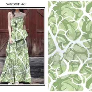 Pipa Dance Pattern 100% Rayon Viscose Digital Print Fabric for Beach Dress