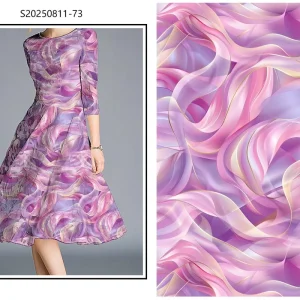 Pipa Dance Theme 100% Rayon Viscose Digital Print Fabric for Party Dress