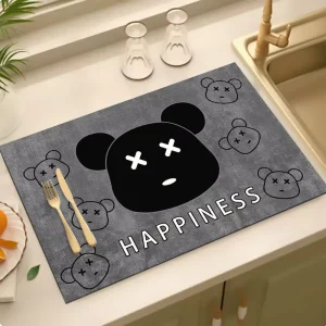 Place Mat for Adults and Kids Modern Design Waterproof Placemats Food-Grade Custom Mats Diatom Mud