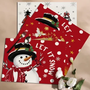 Place Mats Dining Table Mat Christmas Holiday Accessories Decorations Supplies Luxury Gift Ideas Tablemat