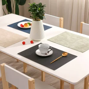 Placemat for Dinning Tables Rectangular Heat resistant Table Place Mats Sets