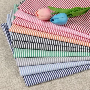 Plaid 100% Cotton Yard Dyed Shirt Fabric Stocklot Check Textile Strip Fabric