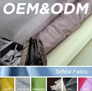 Plain 60g 65g Polyester Taffeta Fabric 190t Lining Taffeta Fabric 190t Lining Taffeta Tela Fabrics for Clothes