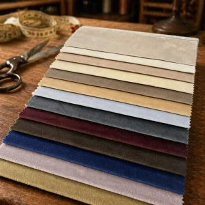 Plain Bonded Knitted 100% Polyester Super Soft Velvet Home Decor Upholstery Sofa Fabric for Toy Use