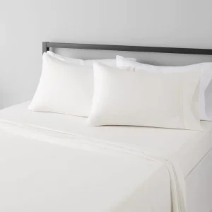 Plain Color Microfiber Fitted & Flat Sheets White Color Fitted Sheet Set for Living Room and Hotel