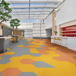 Plain Color Nylon Carpet Tiles 50x50cm Soundproof Modular Flooring for High Traffic Office Building and Exhibition