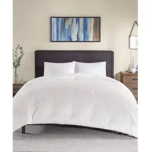 Plain Cotton Hotel White Goose Duck Down Feather Comforter Bedding Set