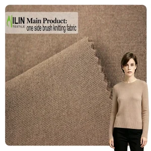 Plain Dyed One Side Brushed 100% Polyester Poly Fleece Fabric