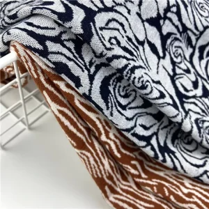 Plain Dyed Stretch Knitted Jacquard Fabrics Diverse Styles Thick and Durable Eco-Friendly for Clothing and Home Textiles