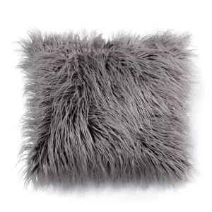 Plain Fur Plush Custom Cushion Cover Shaggy Fluffy Home Decoration Throw Pillow Case for Living Room