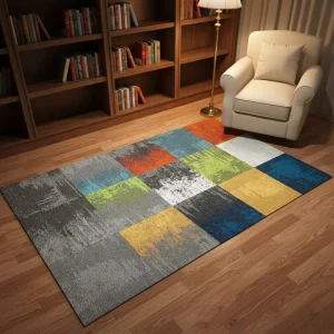 Plain Office Waterproof Carpet Tiles Self-adhesive Puzzle Carpet Tiles for Movie Theater