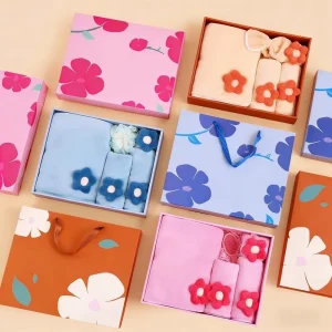 Plain Soft Skin Friendly Hand Towel 3 Piece Gift Box Set for Souvenirs & Corporate Gifts