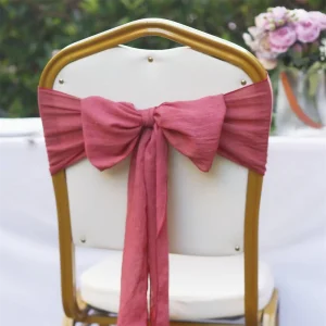Plain Style Chair Bows Sashes Tie Back Decorative Covers for Wedding Reception Events Banquets Beach Chair Decoration